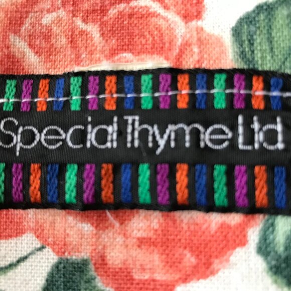 Special Thyme 80s Floral Jacket, Size 14: Vintage Lightweight Flowery Blazer - Picture 5 of 12